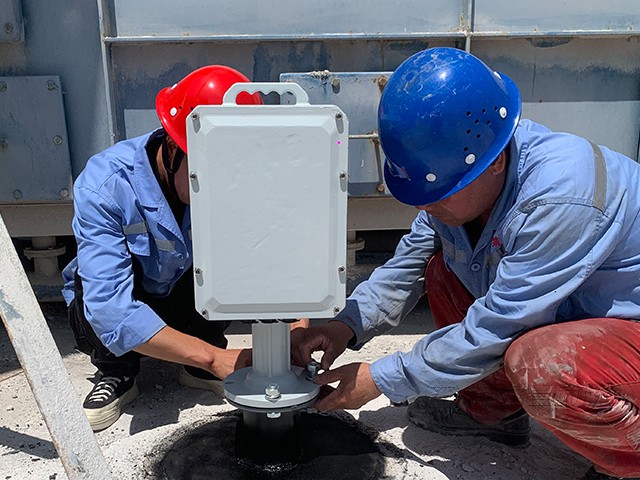 悅筑新材料有限公司礦粉探測(cè)料位系統(tǒng)安裝案例